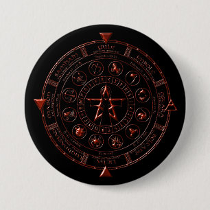 Botón Ebony Ruby Celtic Zodiac