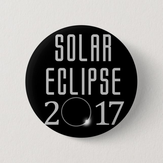 Botón Eclipse solar 2017 (Anverso)