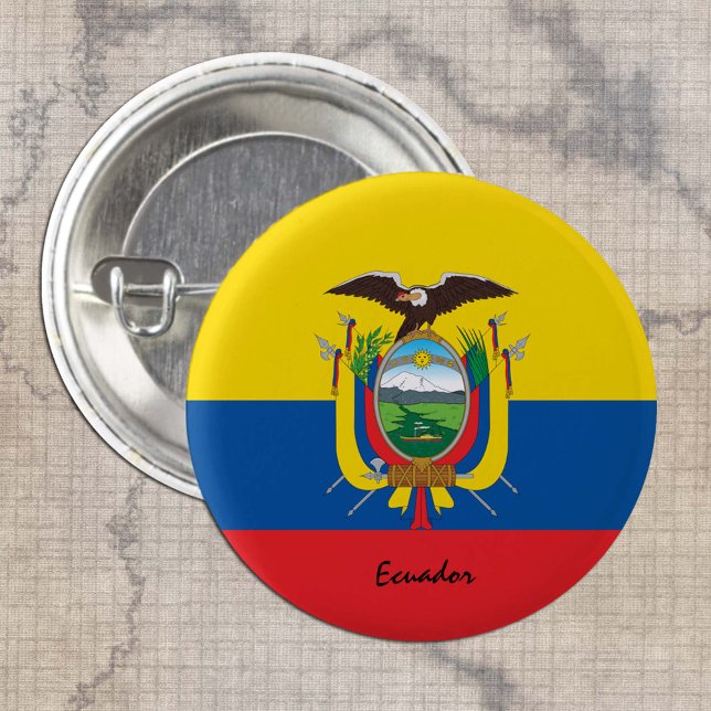 Botón Ecuador, moda patriótica de la Bandera de Ec (Subido por el creador)