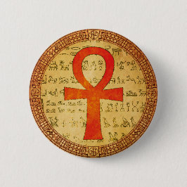 Botón egipcio - cruz de Ankh
