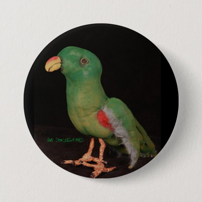 Botón Electus del loro de enero Shackelford (Anverso)