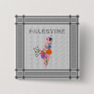 Botón elegante de Palestina Tema de alfiler de pañ