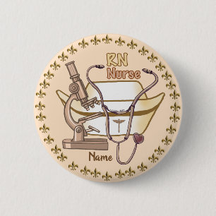 botón Enfermera de Guay RN