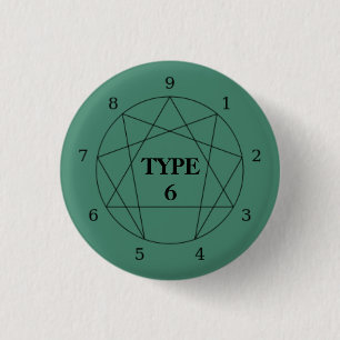 Botón Enneagram Tipo 6