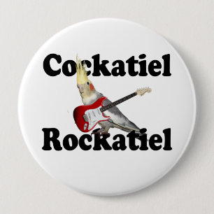 Botón enorme de Rockatiel del Cockatiel