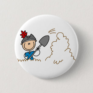 Botón enterrado del pirata del tesoro