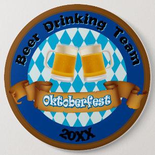 botón Equipo de cerveza Oktoberfest