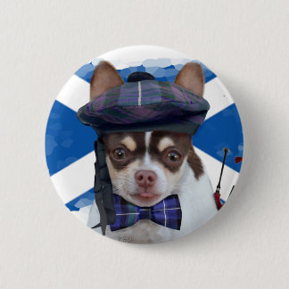 Botón escocés del perro de la chihuahua