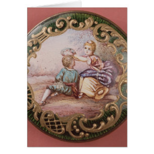 Botón esmaltado y de la cerda joven