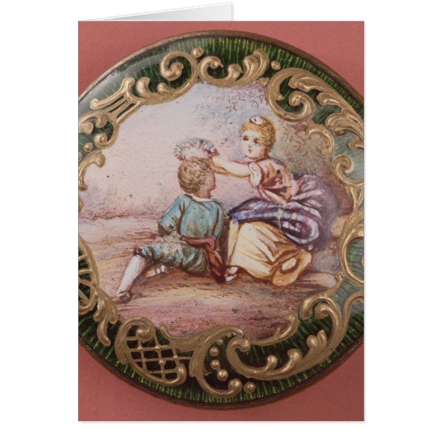 Botón esmaltado y de la cerda joven (Frente)