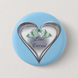 botón Eterno de amor azul