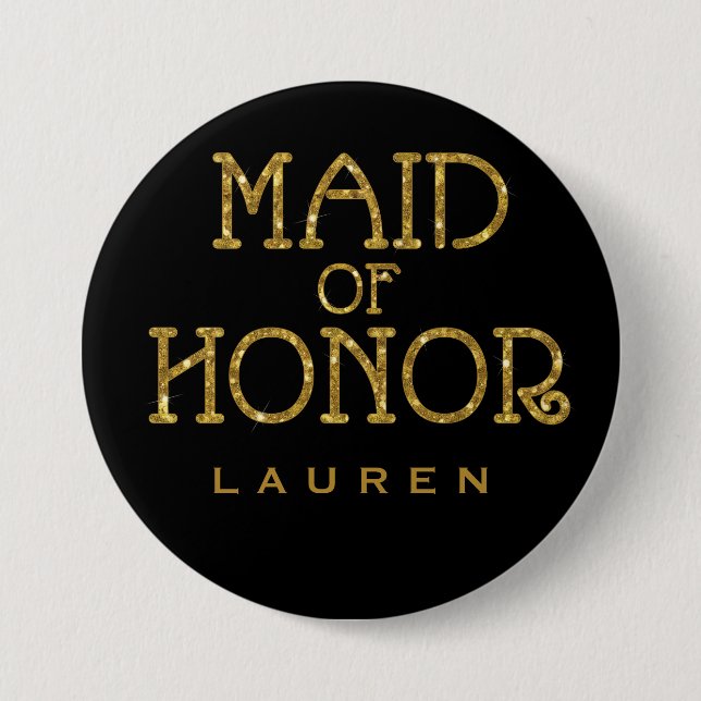 botón Etiqueta de nombre de Purpurina de donativos (Anverso)