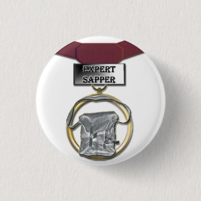 Botón experto de la medalla del bombero (Anverso)