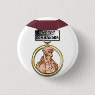 Botón experto de la medalla del comandante