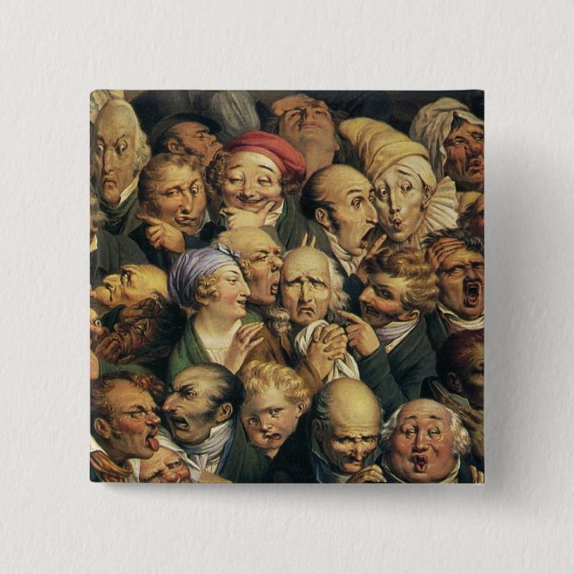 botón Expresiones de Daumier (Anverso)