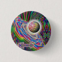 Botón extranjero de la nave espacial