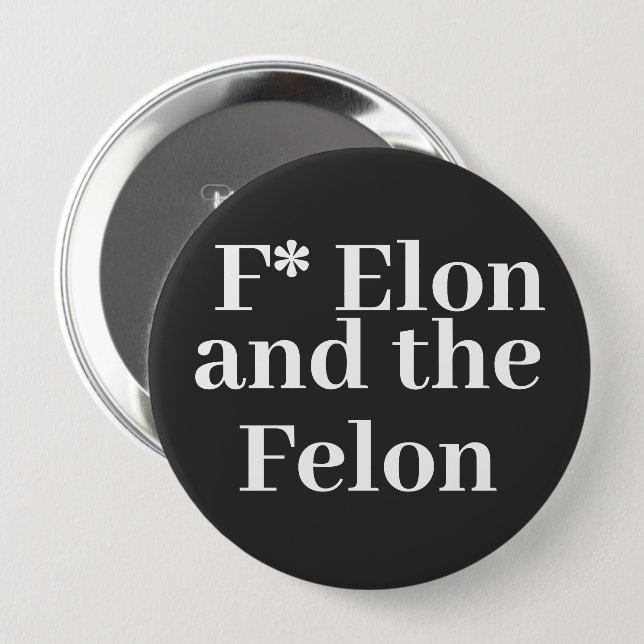 Botón F* Elon (Anverso y reverso)