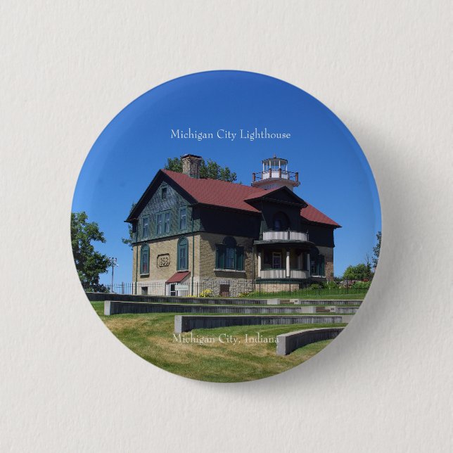 botón Faro de Michigan City (Anverso)