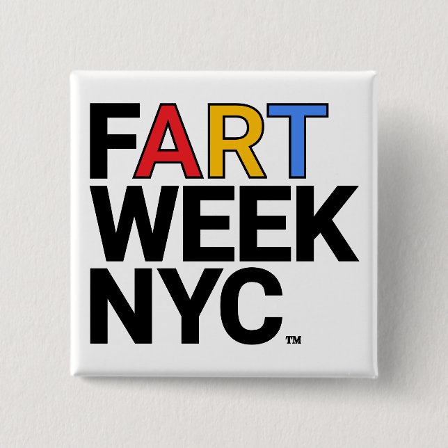Botón Fart Week NYC™ (Anverso)