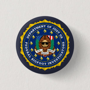 Botón FBI-Federal del investigador de Bigfoot