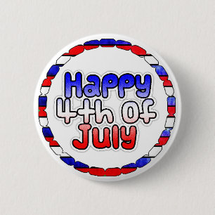 botón Feliz 4 de julio