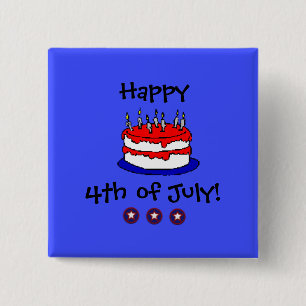 Botón Feliz 4 de Julio