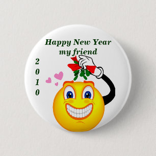 botón Feliz Año Nuevo