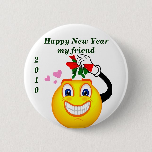 botón Feliz Año Nuevo (Anverso)