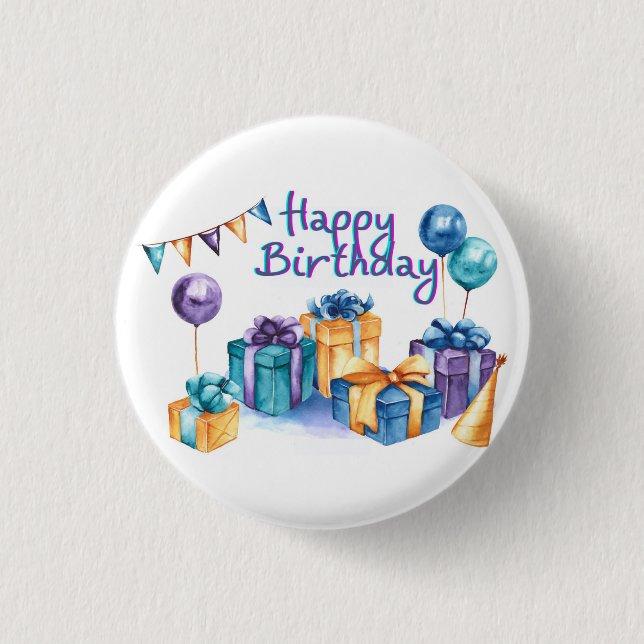 botón Feliz cumpleaños (Anverso)
