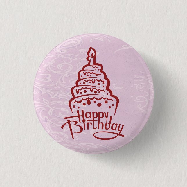 botón Feliz cumpleaños (Anverso)