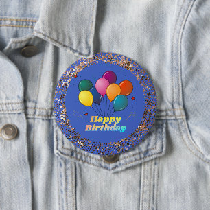 botón Feliz Cumpleaños Celebración