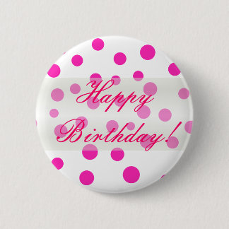 Botón Feliz cumpleaños de polka