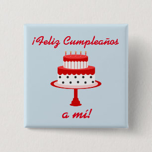 Botón "Feliz Cumpleaños" del español "Feliz Cumple