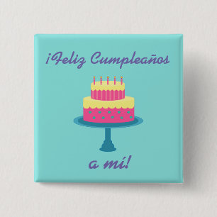 Botón "Feliz Cumpleaños" del español "Feliz Cumple