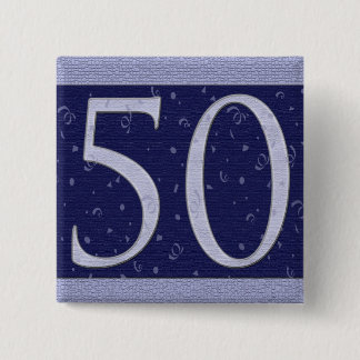 Botón feliz de 50 cumpleaños