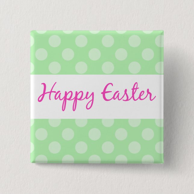 Botón feliz de Pascua (Anverso)