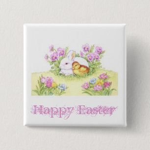 Botón feliz de Pascua