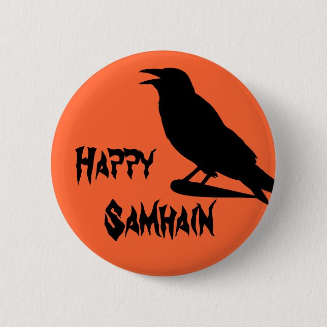 Botón feliz de Samhain (Anverso)
