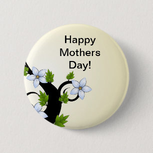 Botón feliz del Día de la Madre