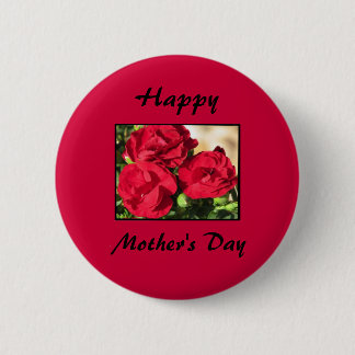 Botón feliz del día de madre