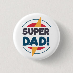 Botón feliz del Pin del día de padre del papá
