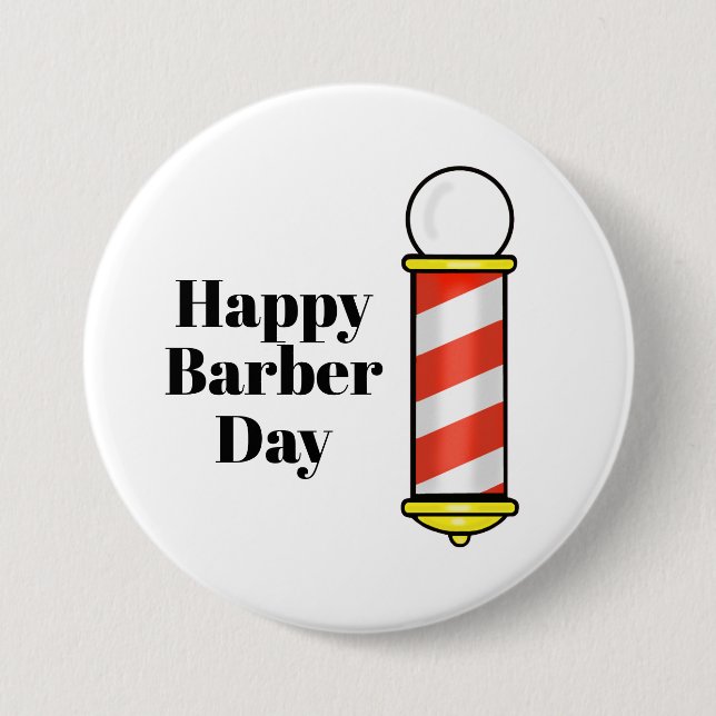 botón Feliz Día de Barber (Anverso)