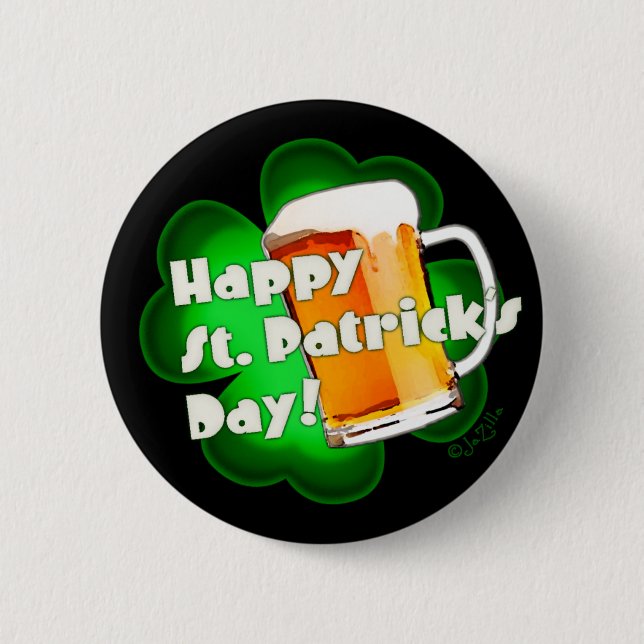 botón Feliz Día de San Patricio (Anverso)