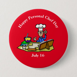 botón Feliz Día del Chef Personal