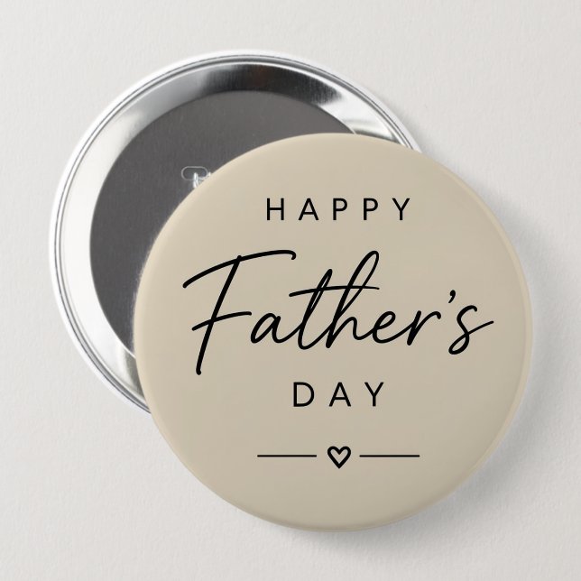 Botón Feliz Día del Padre (Anverso y reverso)