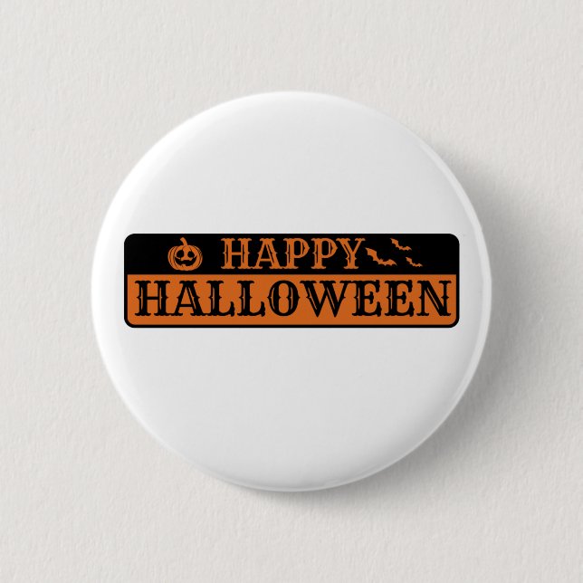 botón Feliz Halloween (Anverso)