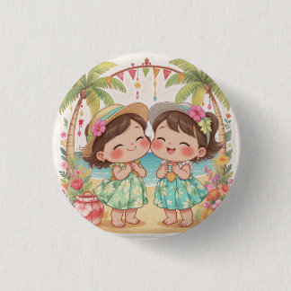 BOTÓN FELIZ KAWAII HAWAII