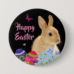 Botón Feliz Pascua del Personalizado