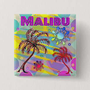 botón Feliz y esperanza de Malibu