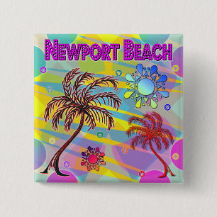 botón Feliz y esperanza de Newport Beach